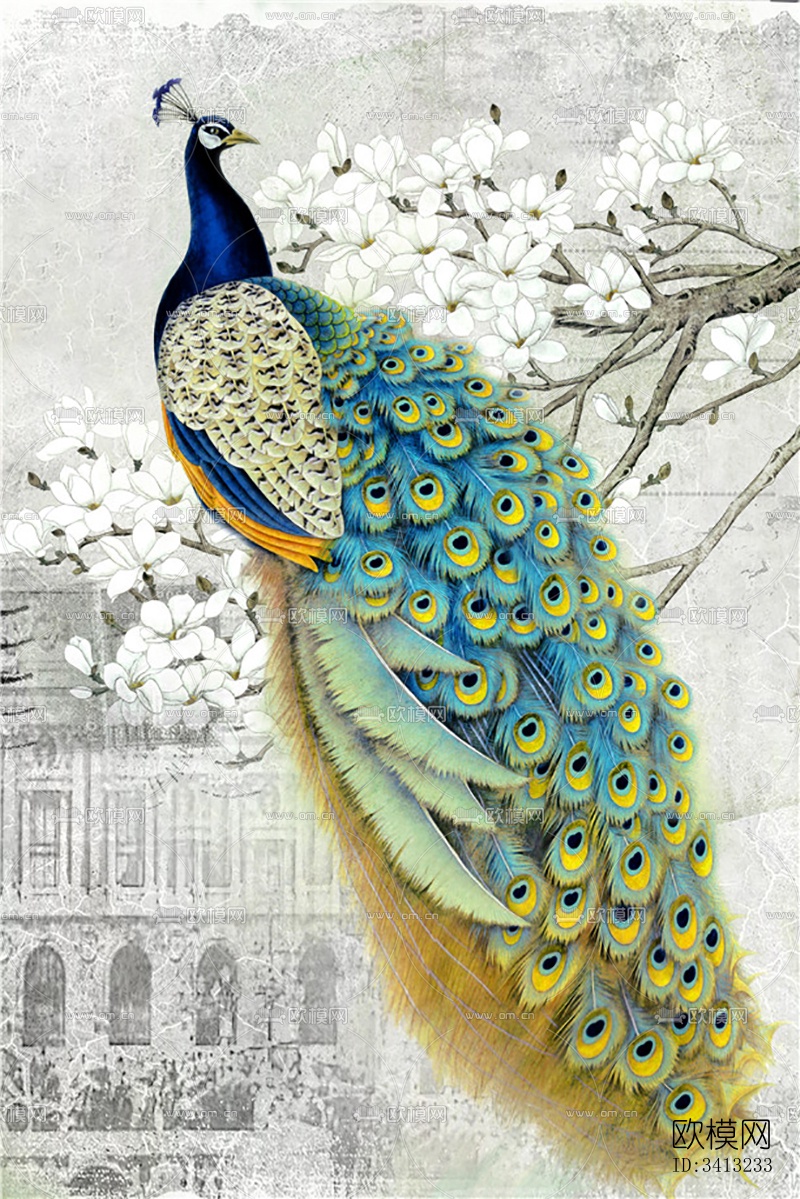 装饰壁画下载（渲染图3）