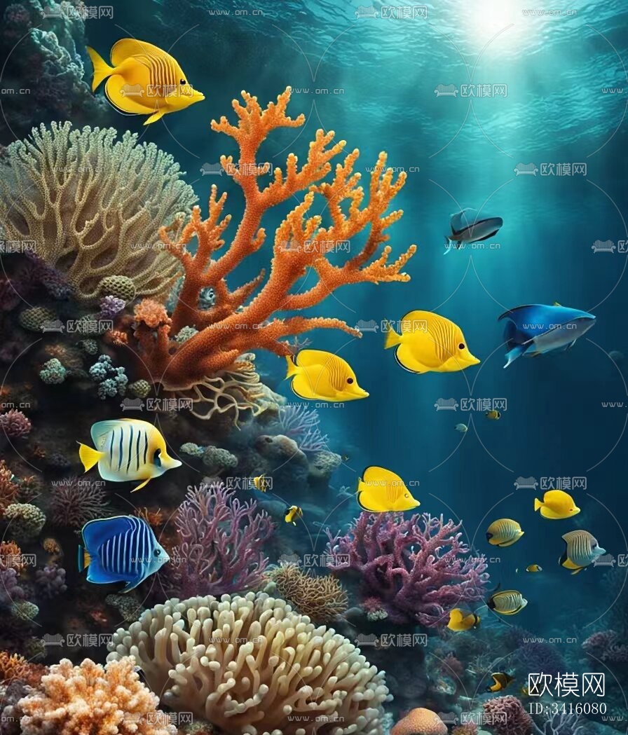 鱼缸贴图