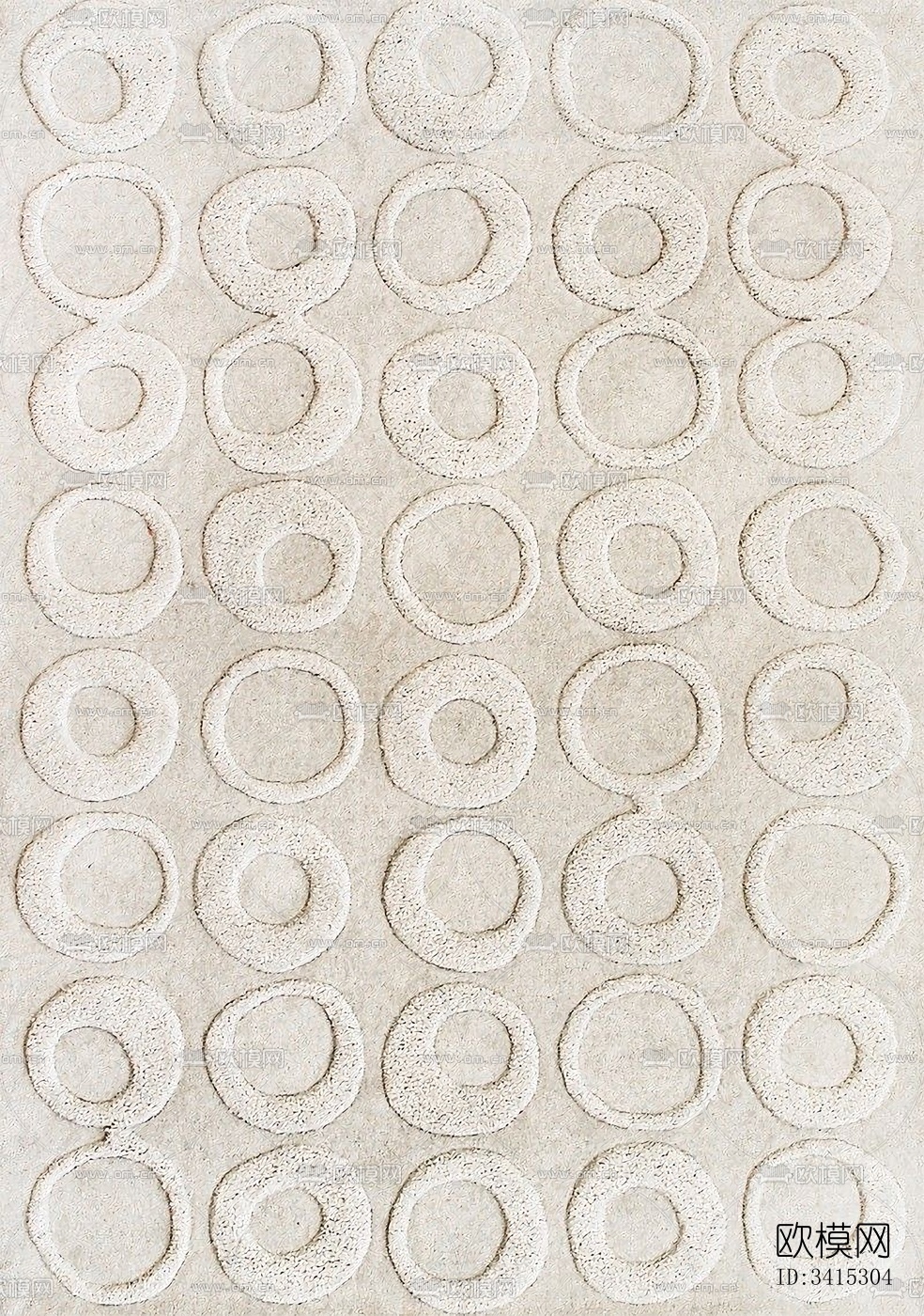 素雅几何纹理地毯 现代地毯下载