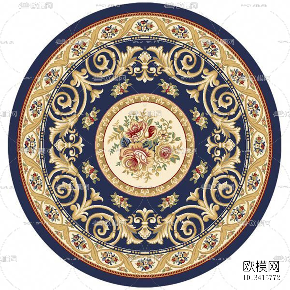 欧式圆形地毯下载