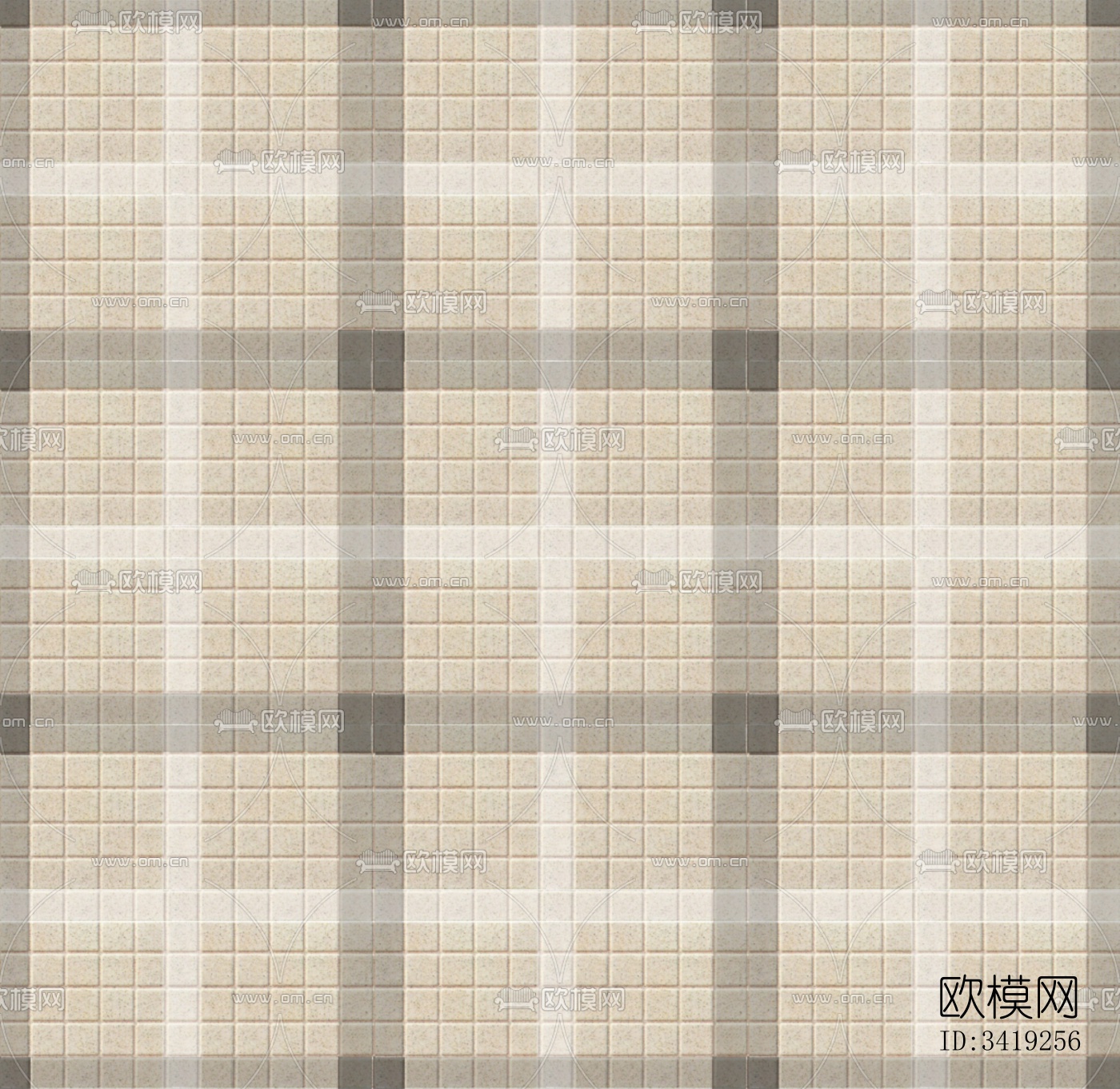 米黄色条形砖广场砖铺装户外砖下载