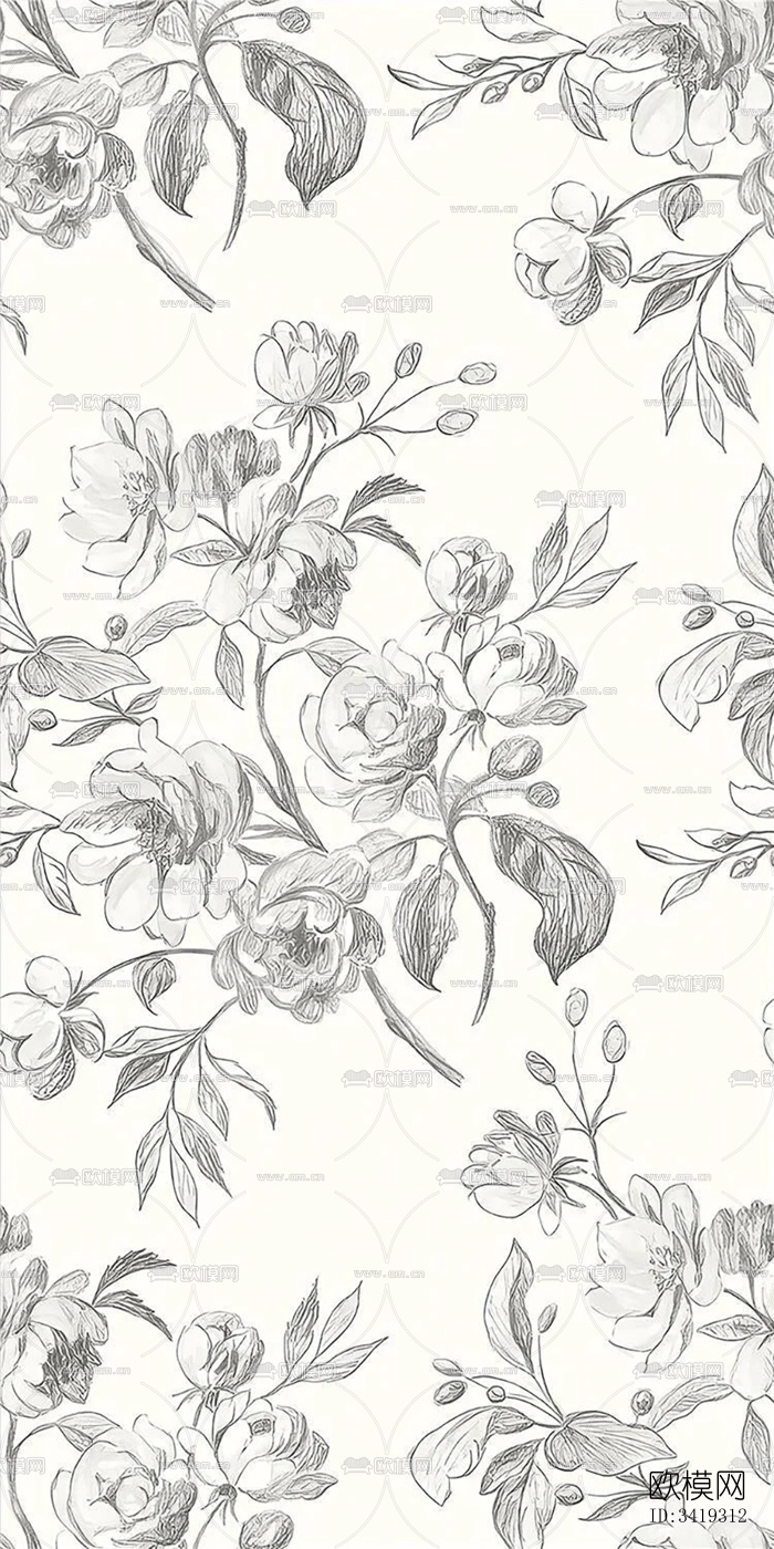 法式复古花砖 墙砖下载