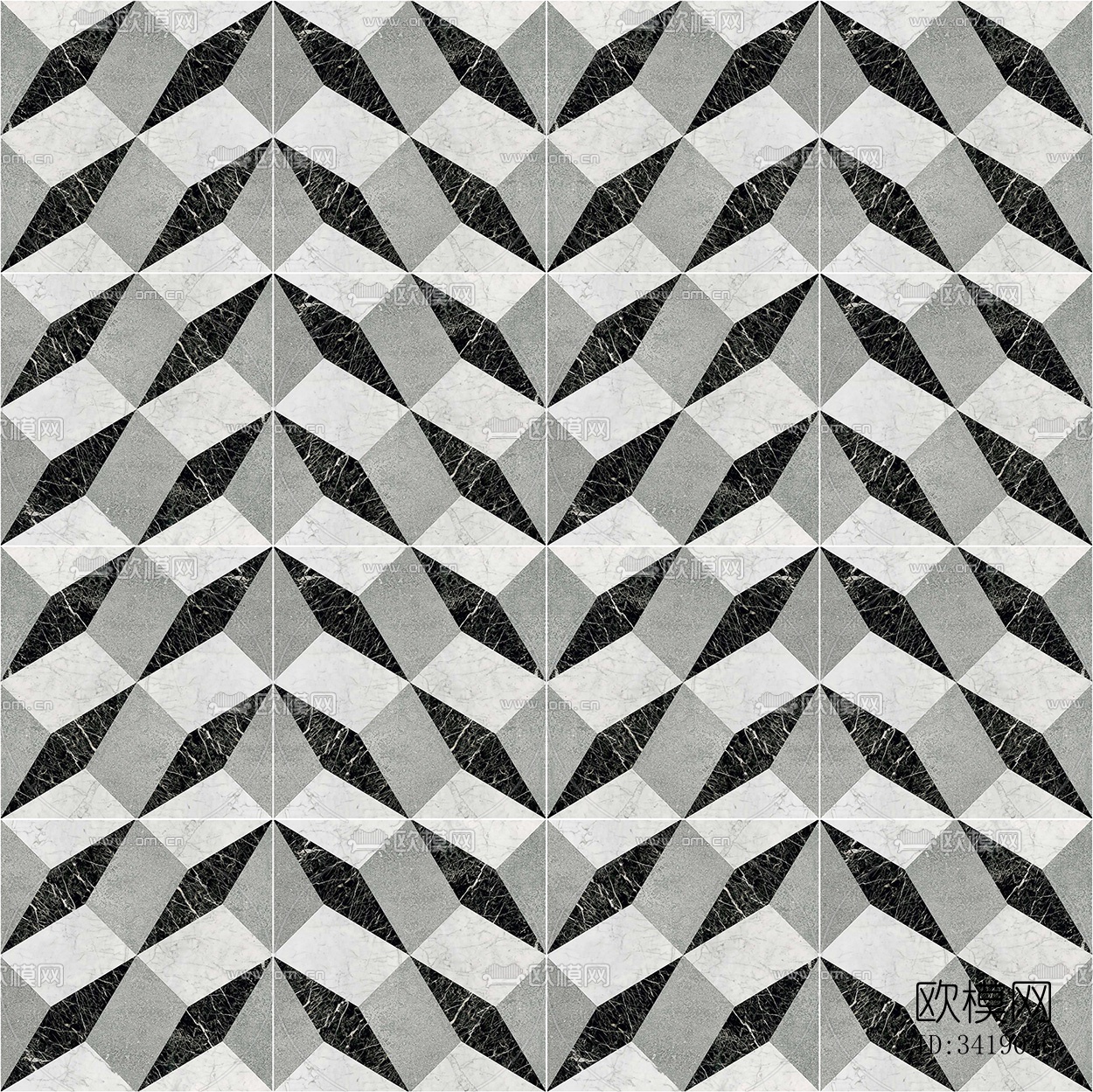 无缝现代白色大理石石材几何拼接拼花图案瓷砖地砖墙砖下载