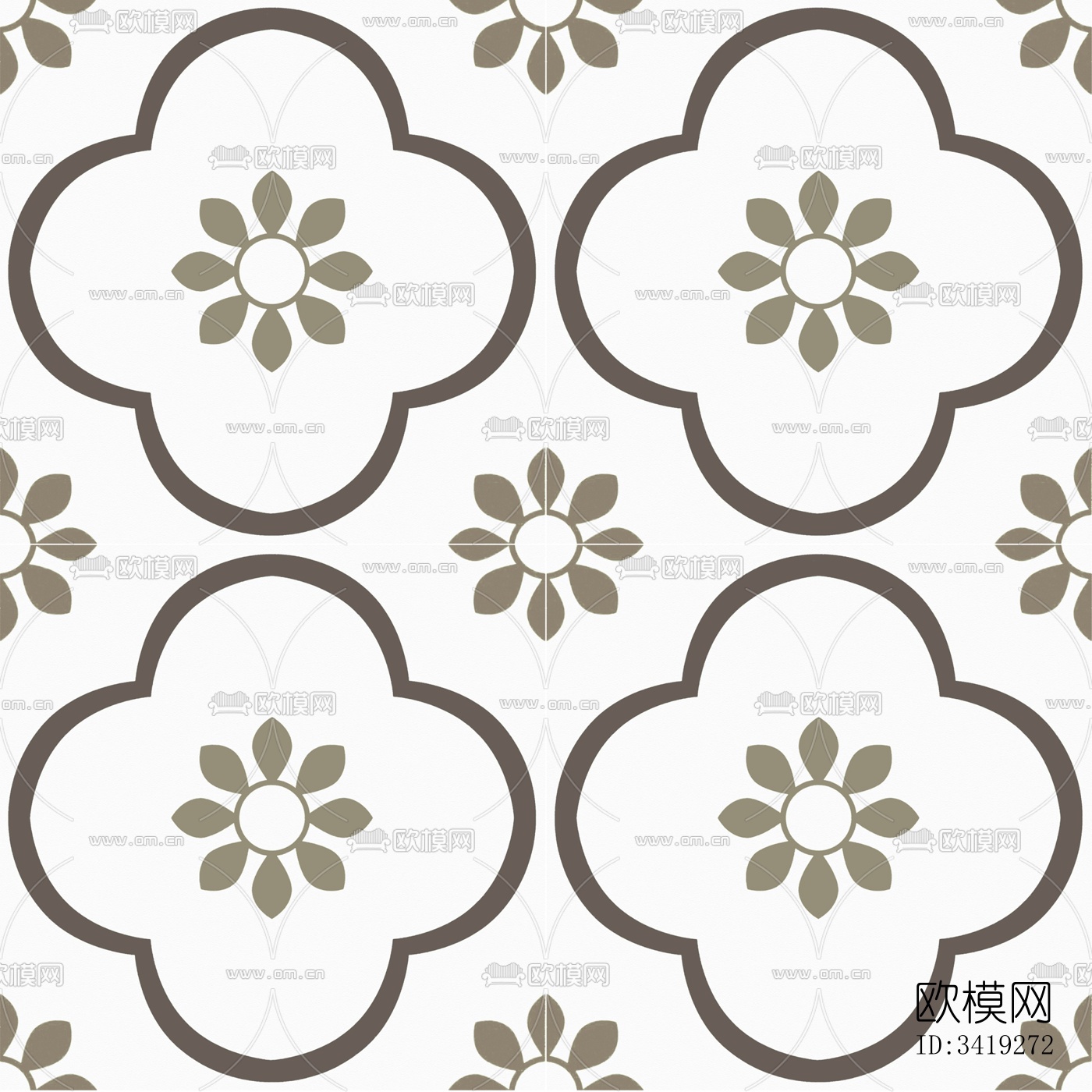 无缝网红复古小花砖 卫浴砖下载