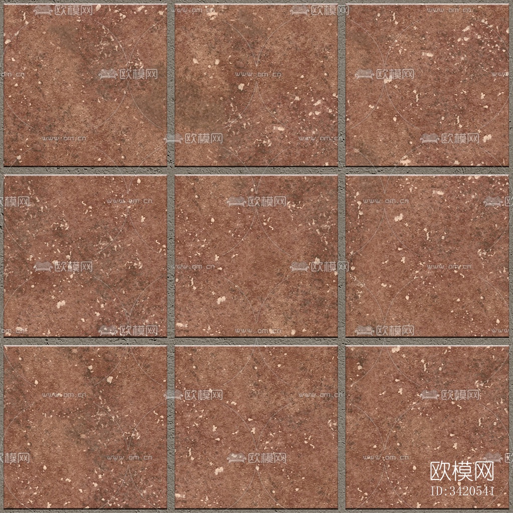 无缝红色陶瓦拼花地砖人行道路地面广场铺贴下载