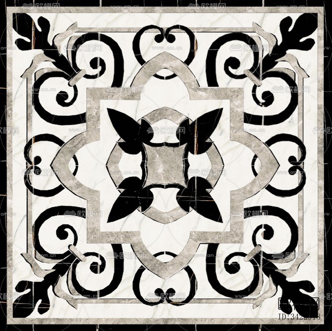 欧式石材拼花 大理石拼花 瓷砖地面下载