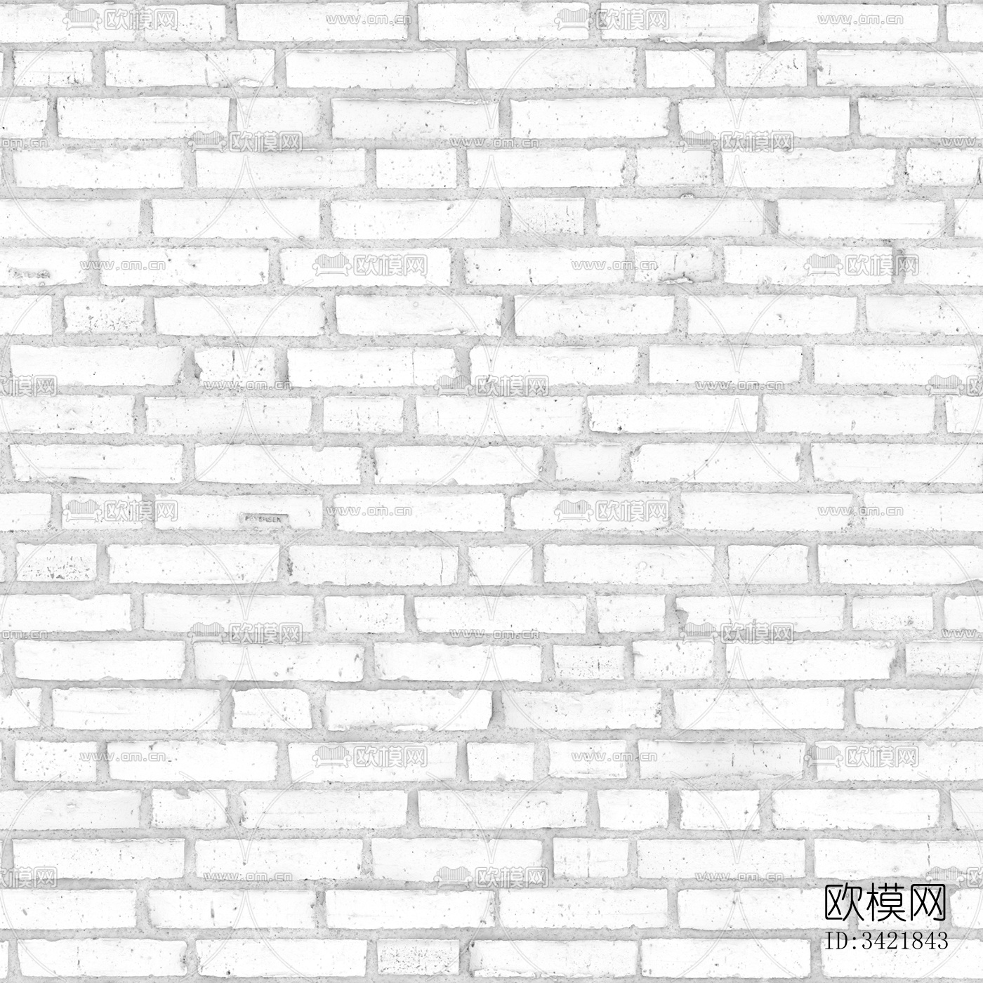 无缝白色做旧砖墙墙面地面下载