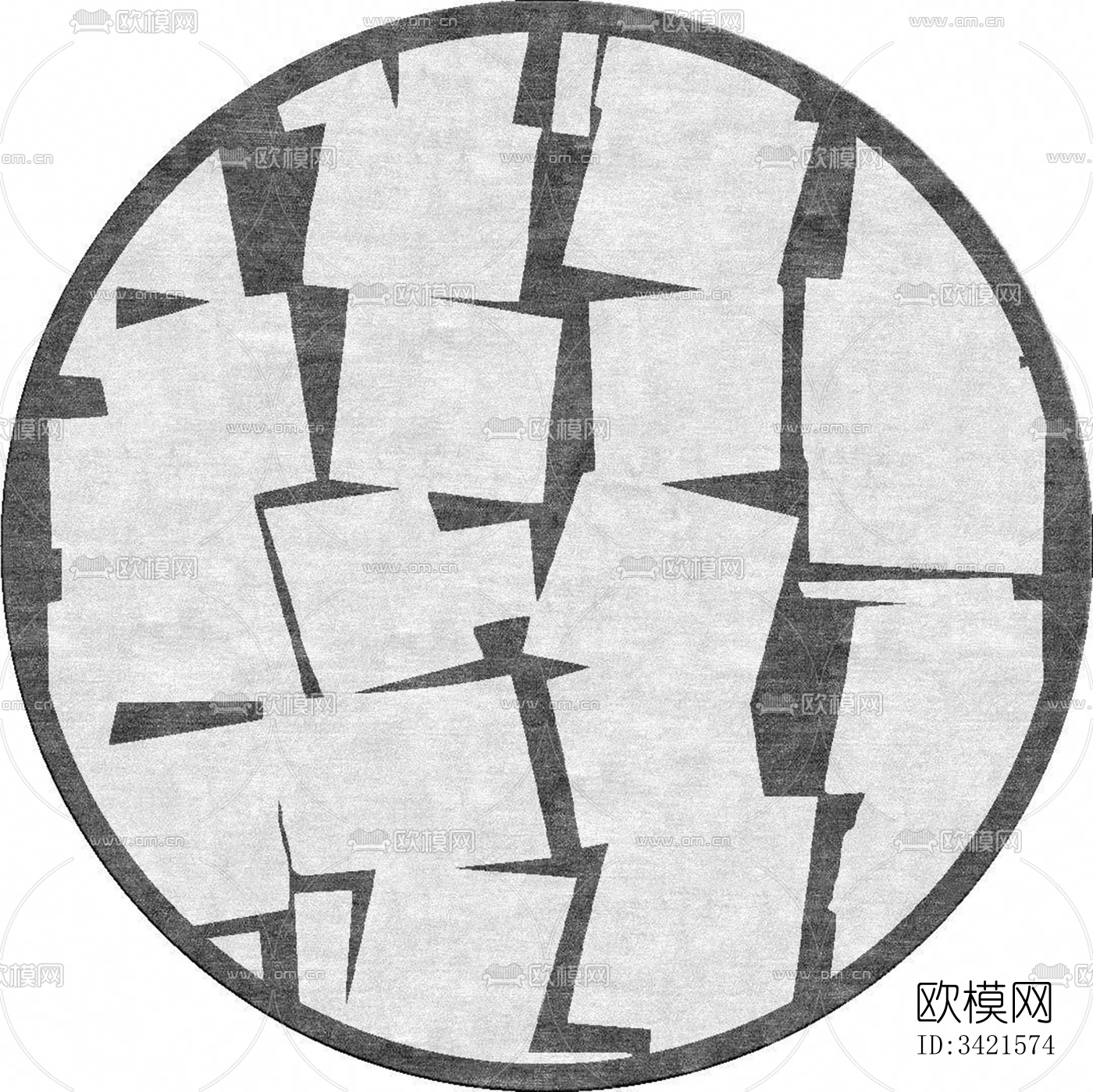 现代圆形地毯下载