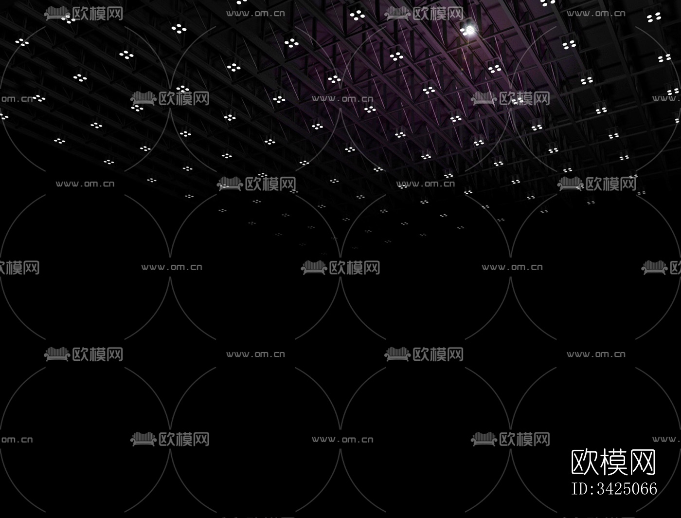 现代展览展台常用背景 屋顶 吊顶 灯光内景 室内灯光屋下载