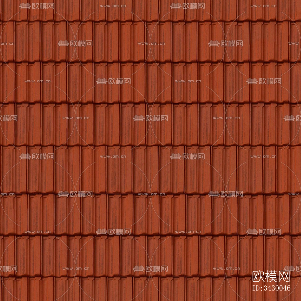无缝别墅建筑屋顶陶土陶瓷瓦片下载
