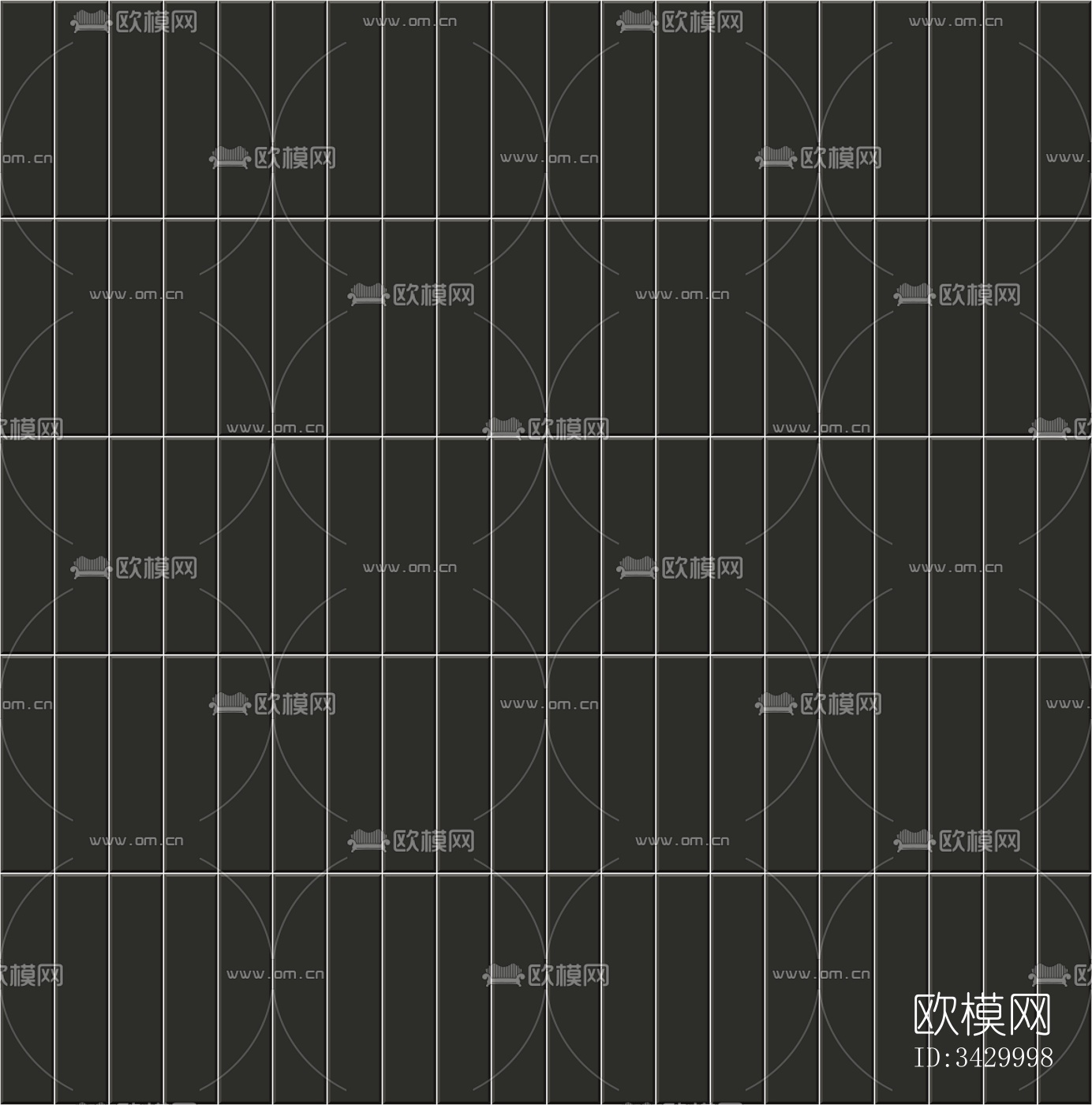 黑色纯色条形砖贴图下载