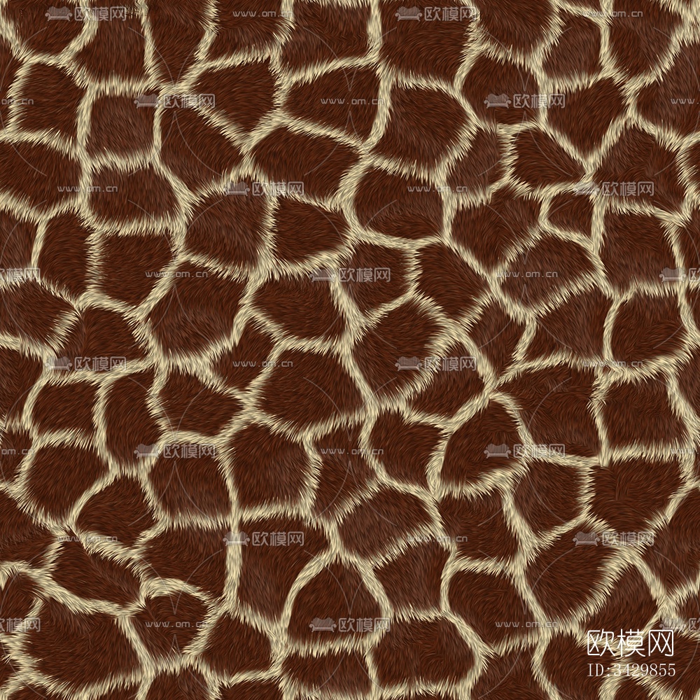 无缝长颈鹿动物皮毛皮草皮革纹理人造假毛皮下载