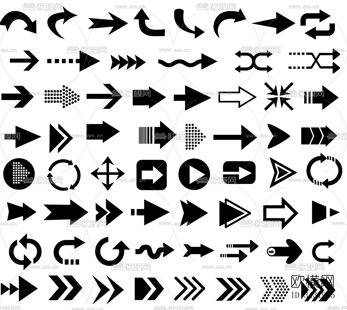 PSD免抠风分析图指示箭头下载