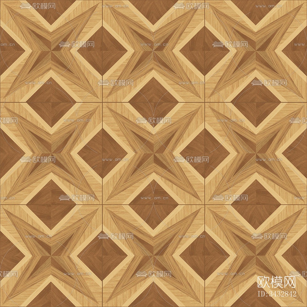 无缝几何拼花图案纹理木地板下载