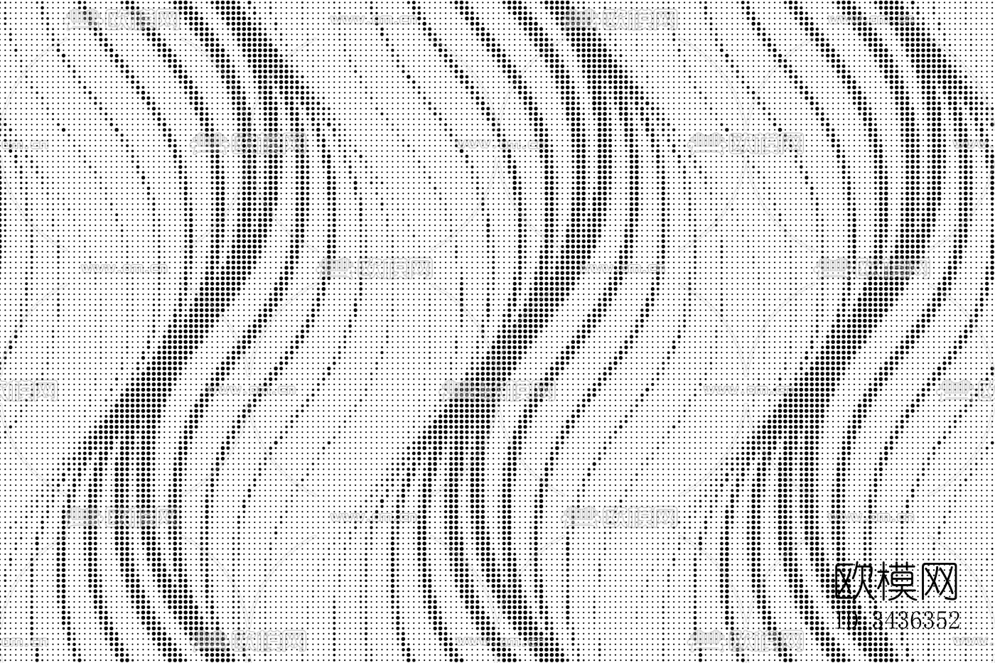 弧形曲线渐变金属穿孔板下载