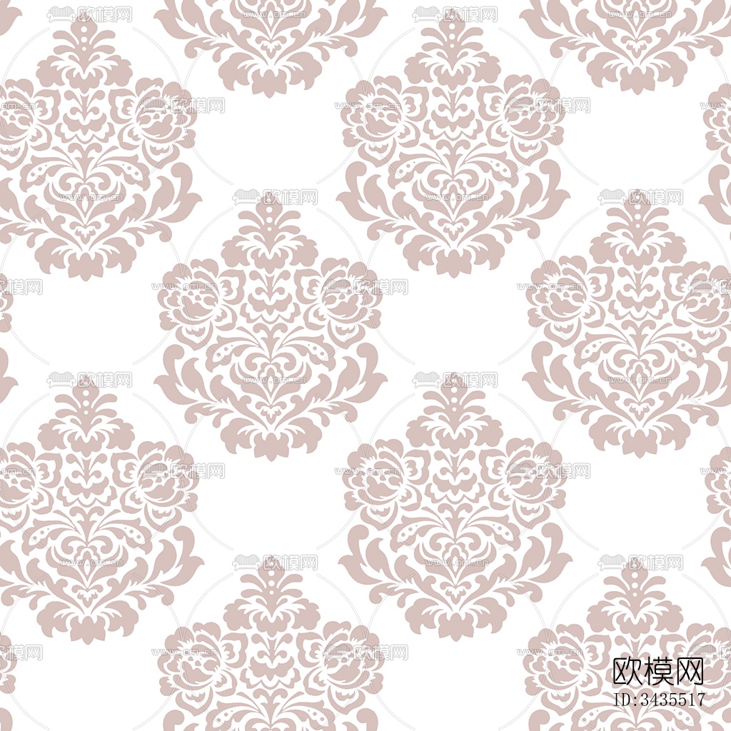 无缝白色欧式法式古典花纹壁纸壁布墙布下载