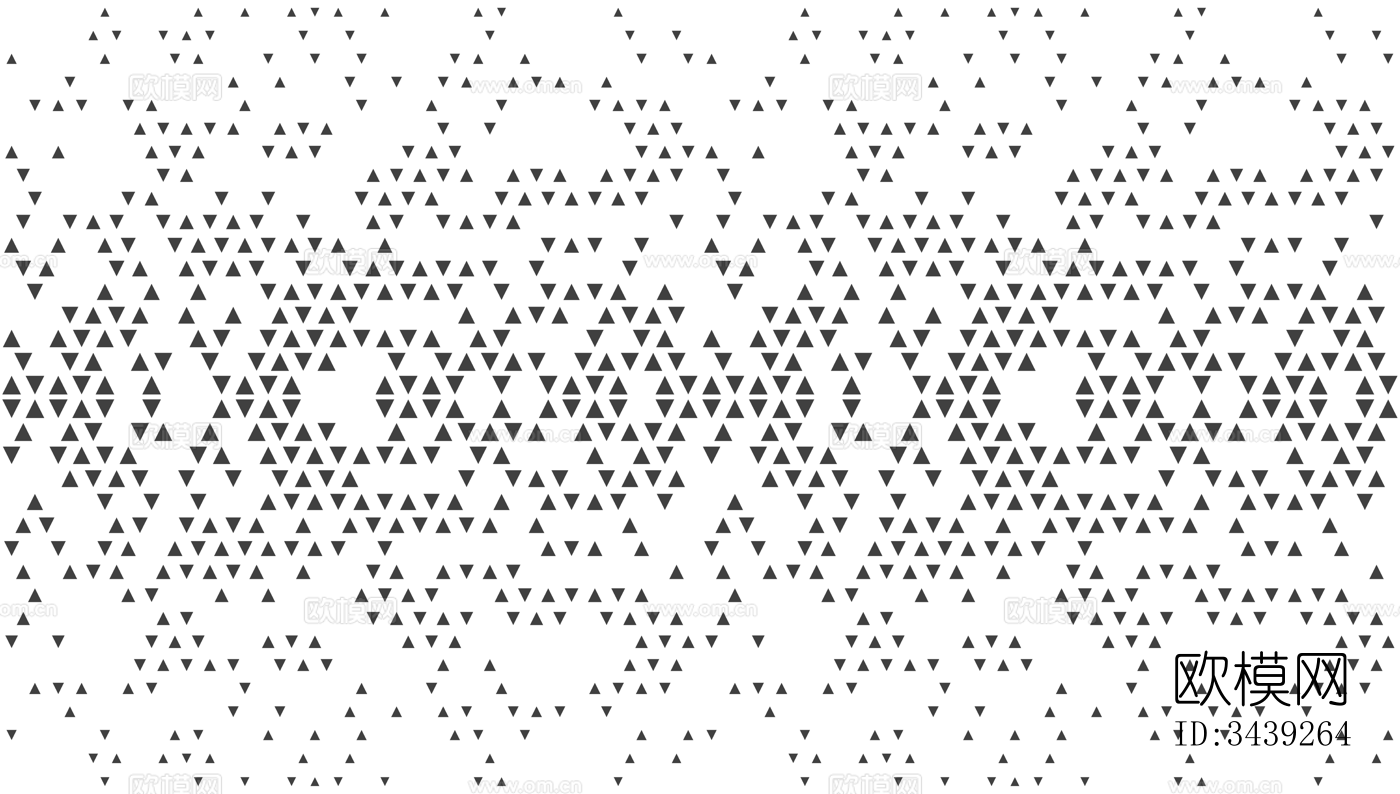 三角形错位排列双向渐变金属冲孔铝板 穿孔金属板下载