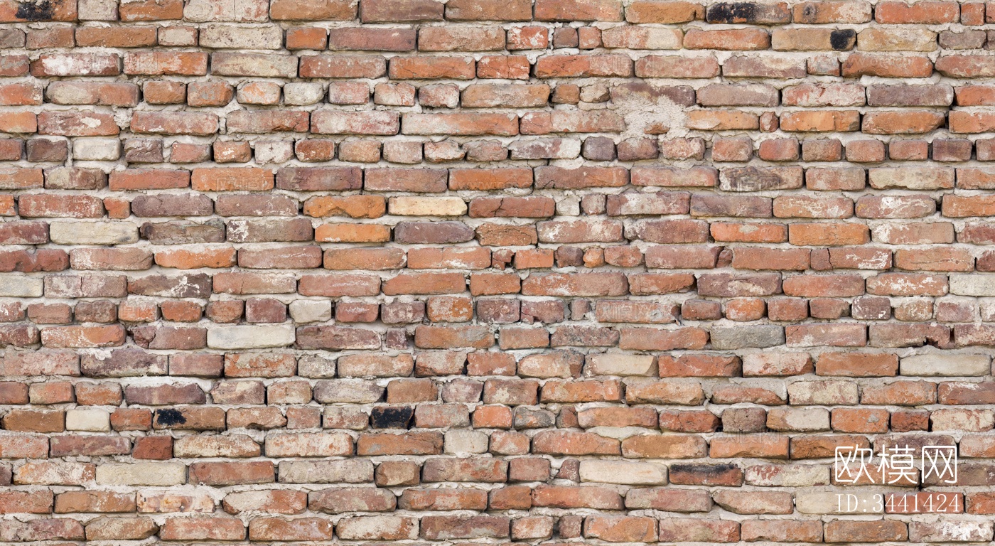 外墙砖墙高清贴图下载（渲染图1）