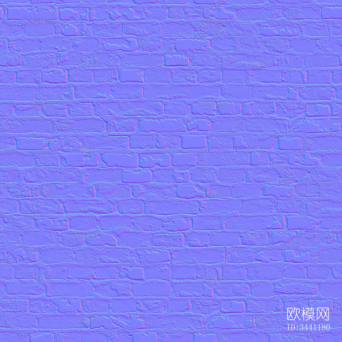 破旧红砖墙高清贴图下载（渲染图4）