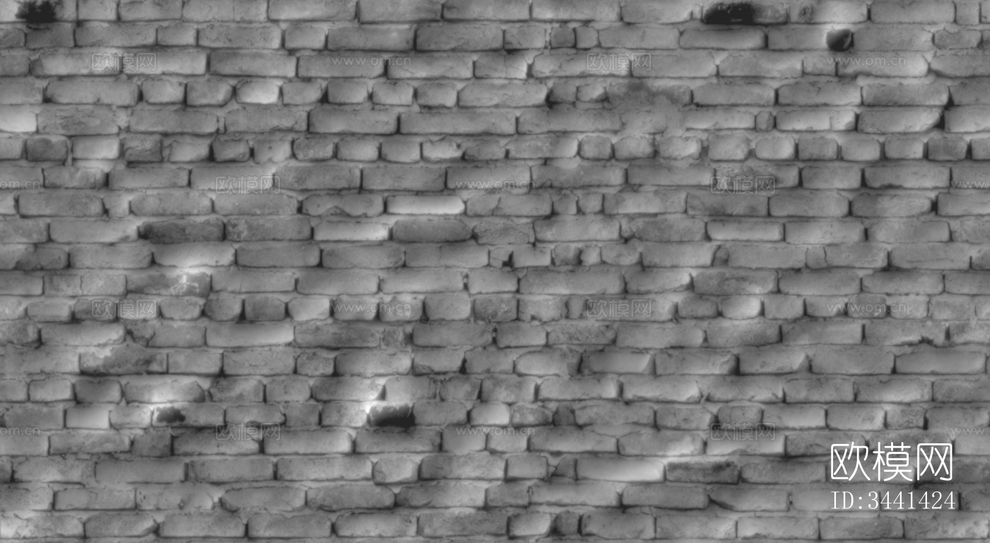 外墙砖墙高清贴图下载（渲染图4）