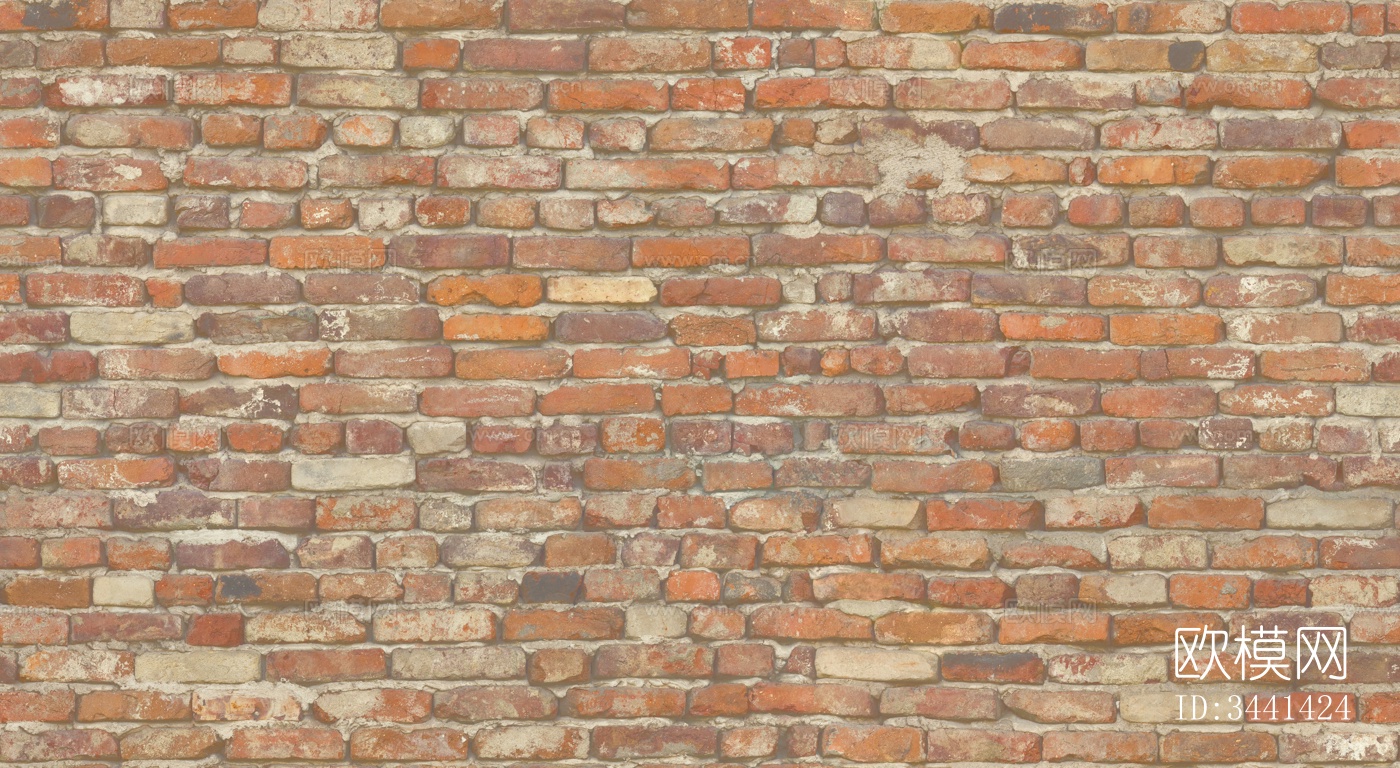 外墙砖墙高清贴图下载（渲染图2）