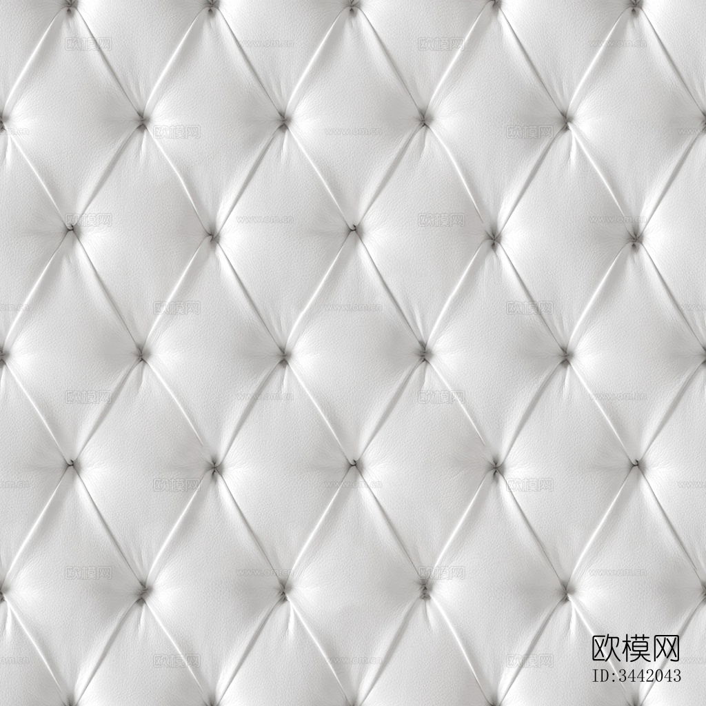 无缝白色床头靠背景墙沙发卡座座垫拉扣软包皮革下载