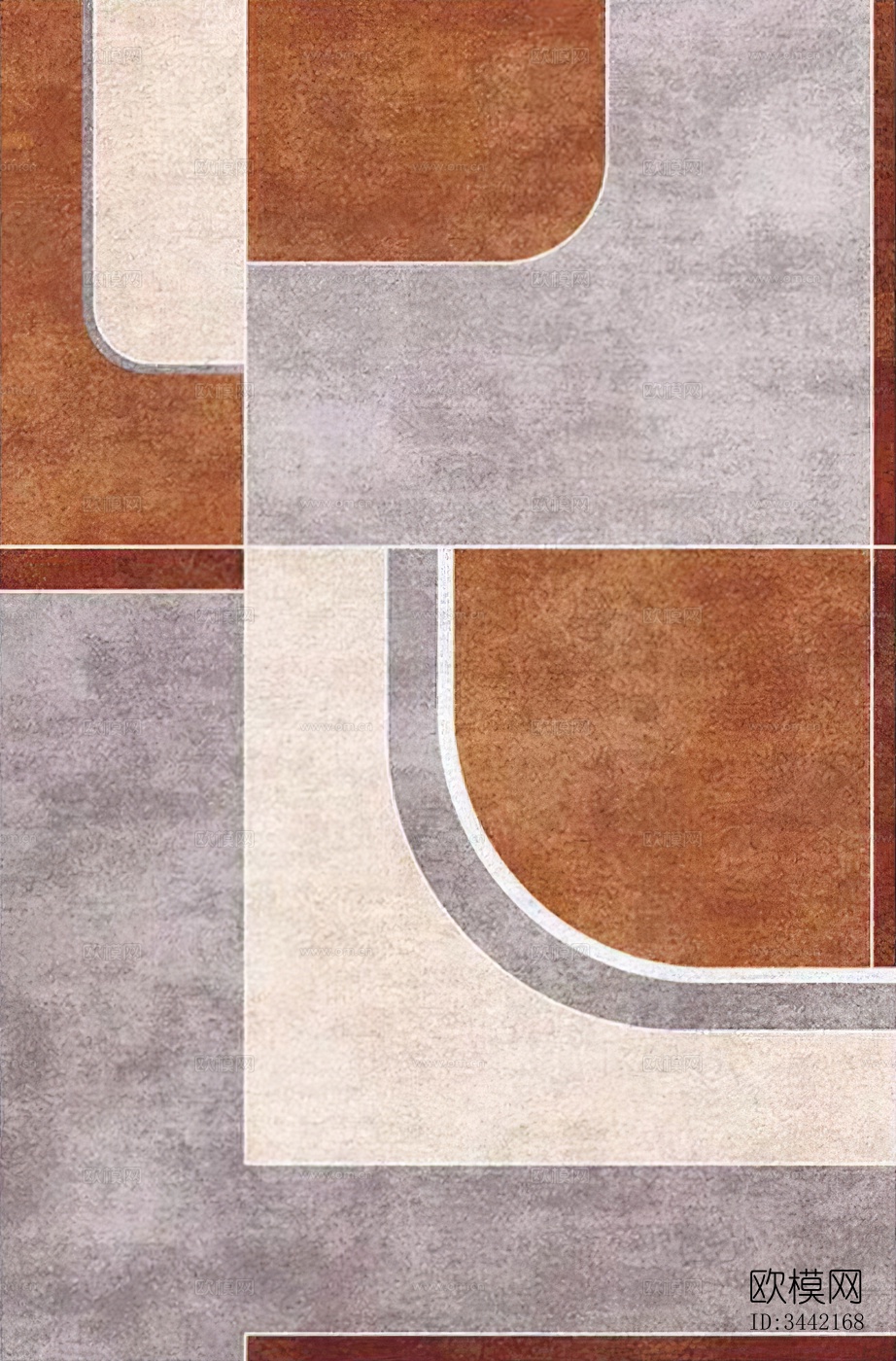 现代几何地毯下载