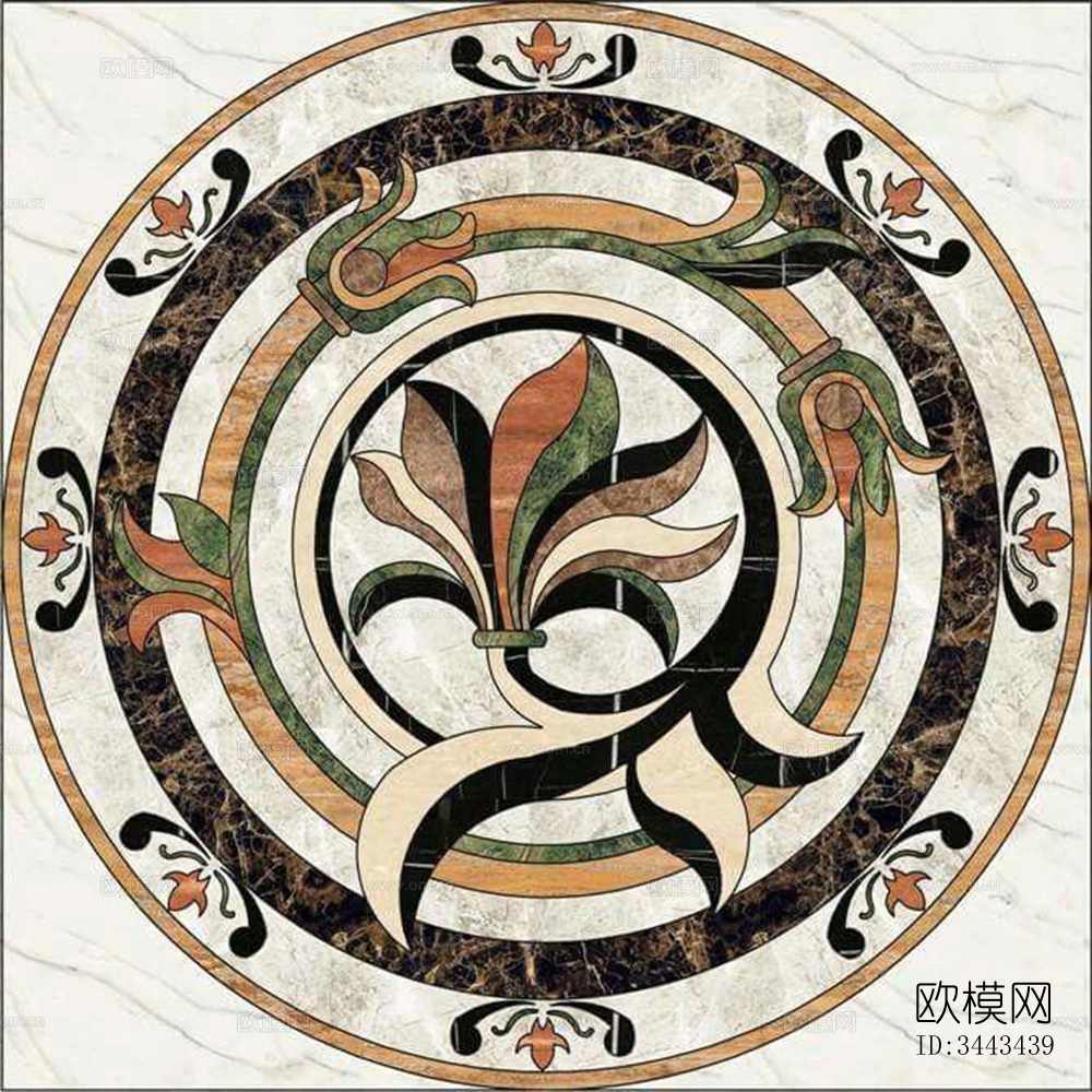 欧式石材拼花 大理石拼花下载