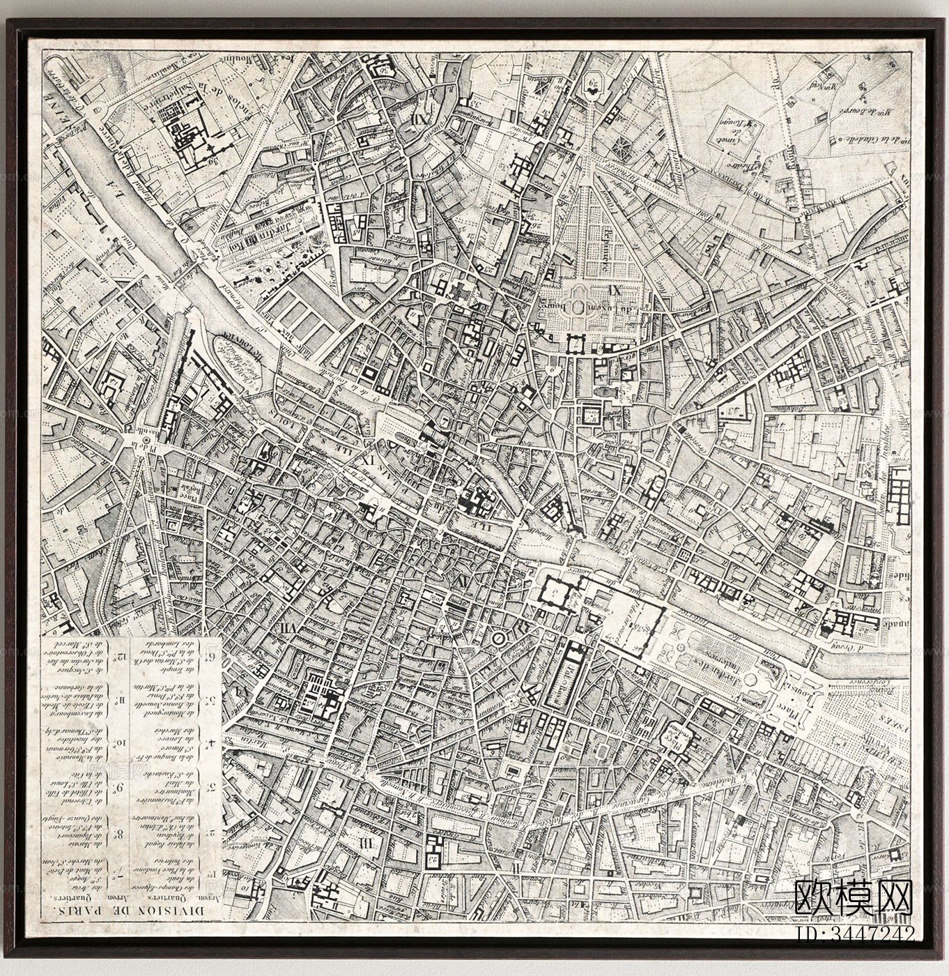 地图装饰画下载