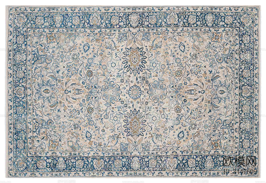 免扣欧式古典复古做旧中古地毯下载