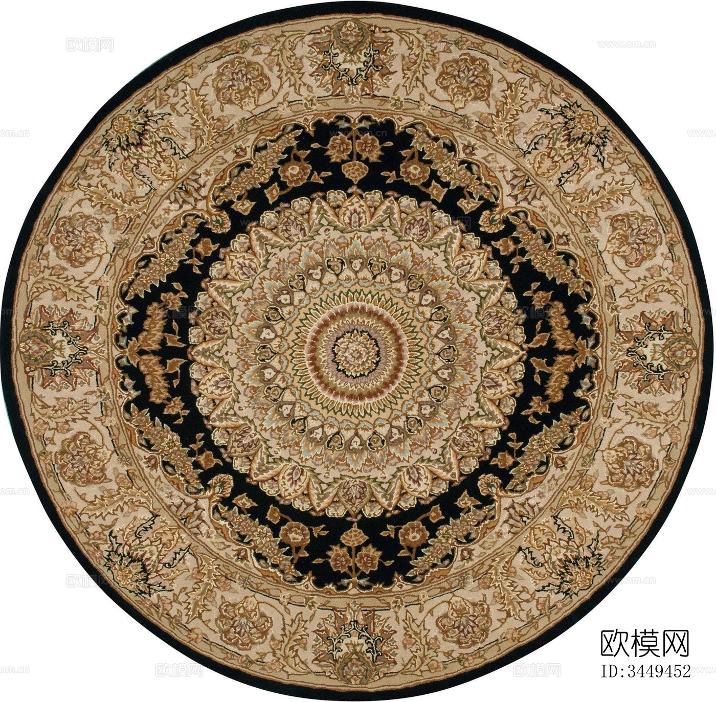 欧式圆形地毯下载