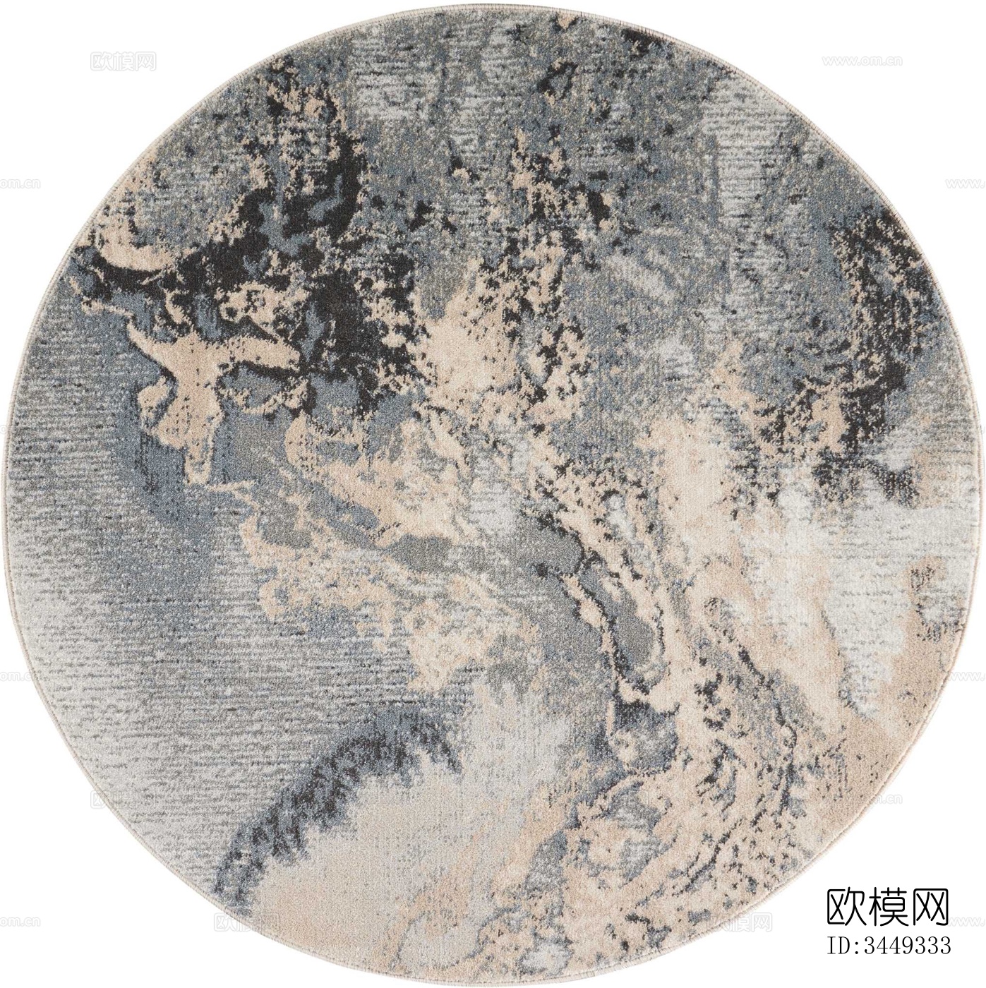 现代圆形地毯下载