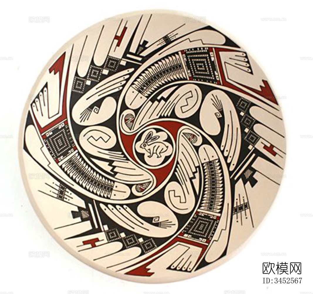 现代圆形地毯下载