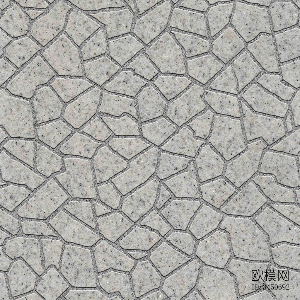 无缝灰色不规则拼花石板地砖人行道路地面广场铺贴下载