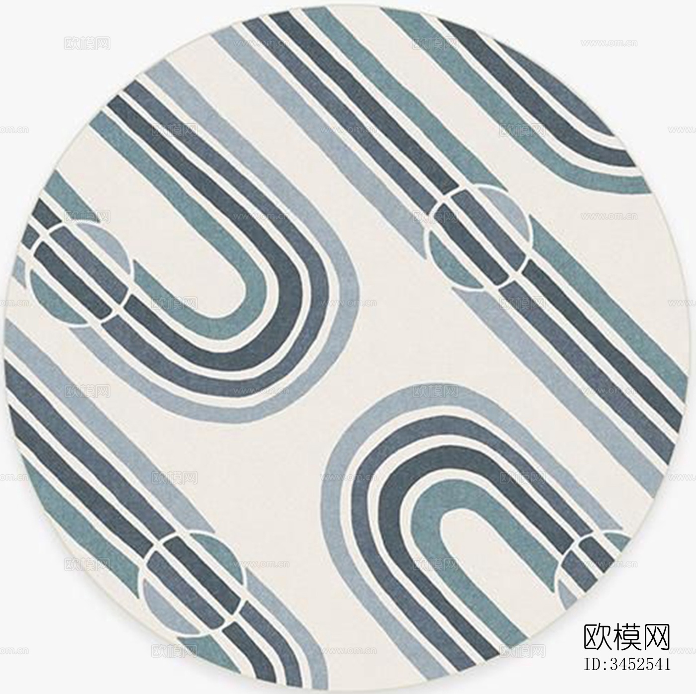 现代圆形地毯下载