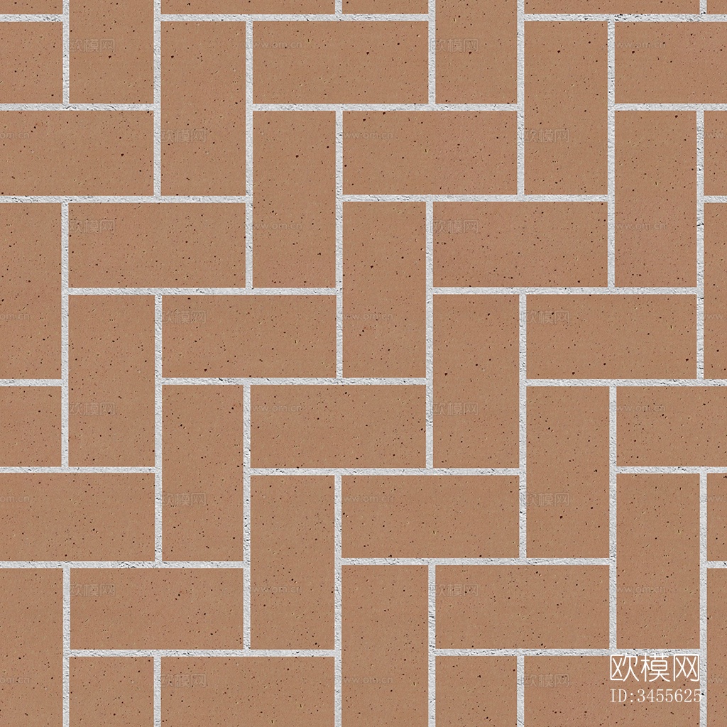 无缝黄色人字纹拼花水泥地砖人行道路地面广场铺贴下载