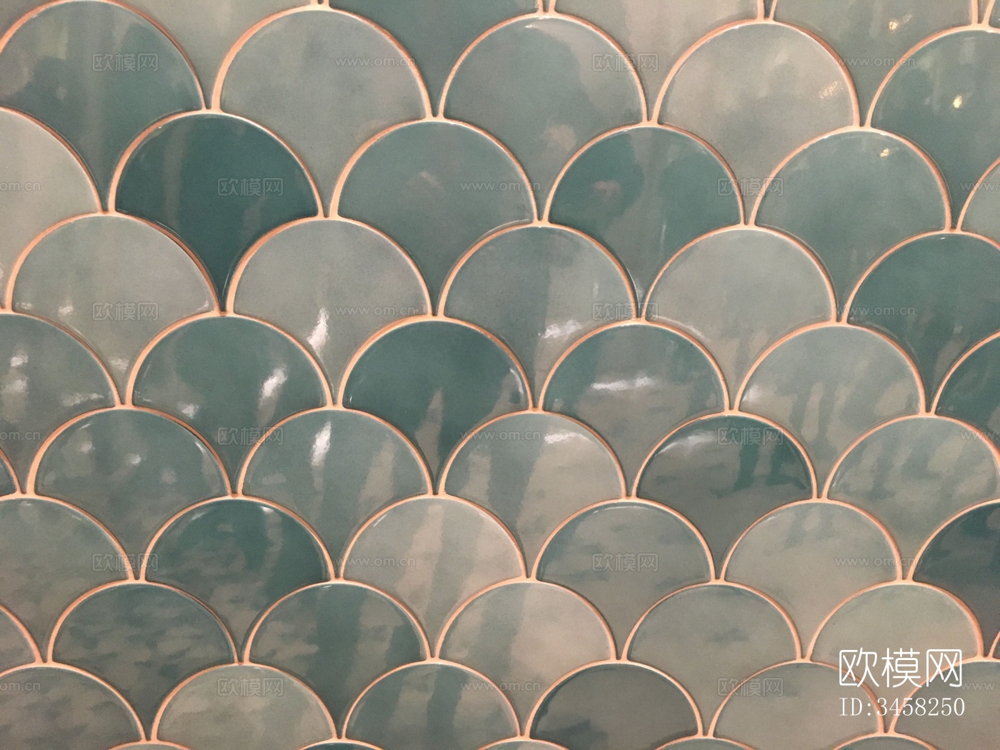 绿色复古港风马赛克下载