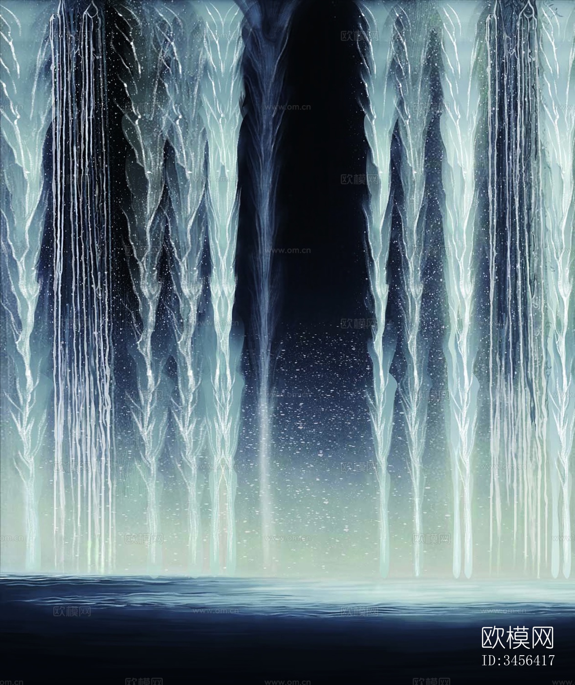 流水屏幕瀑布屏幕LED科技屏幕