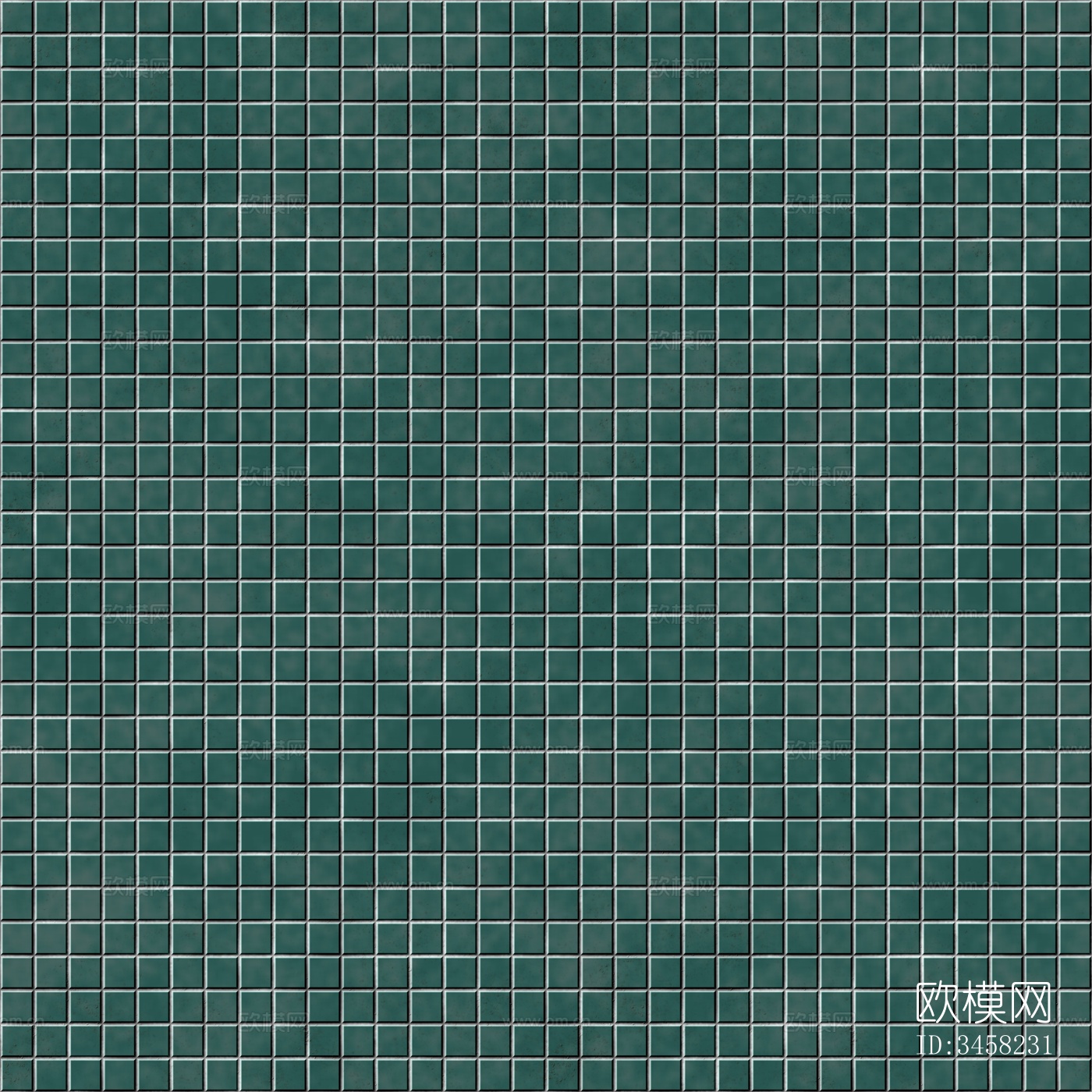 绿色复古港风马赛克下载