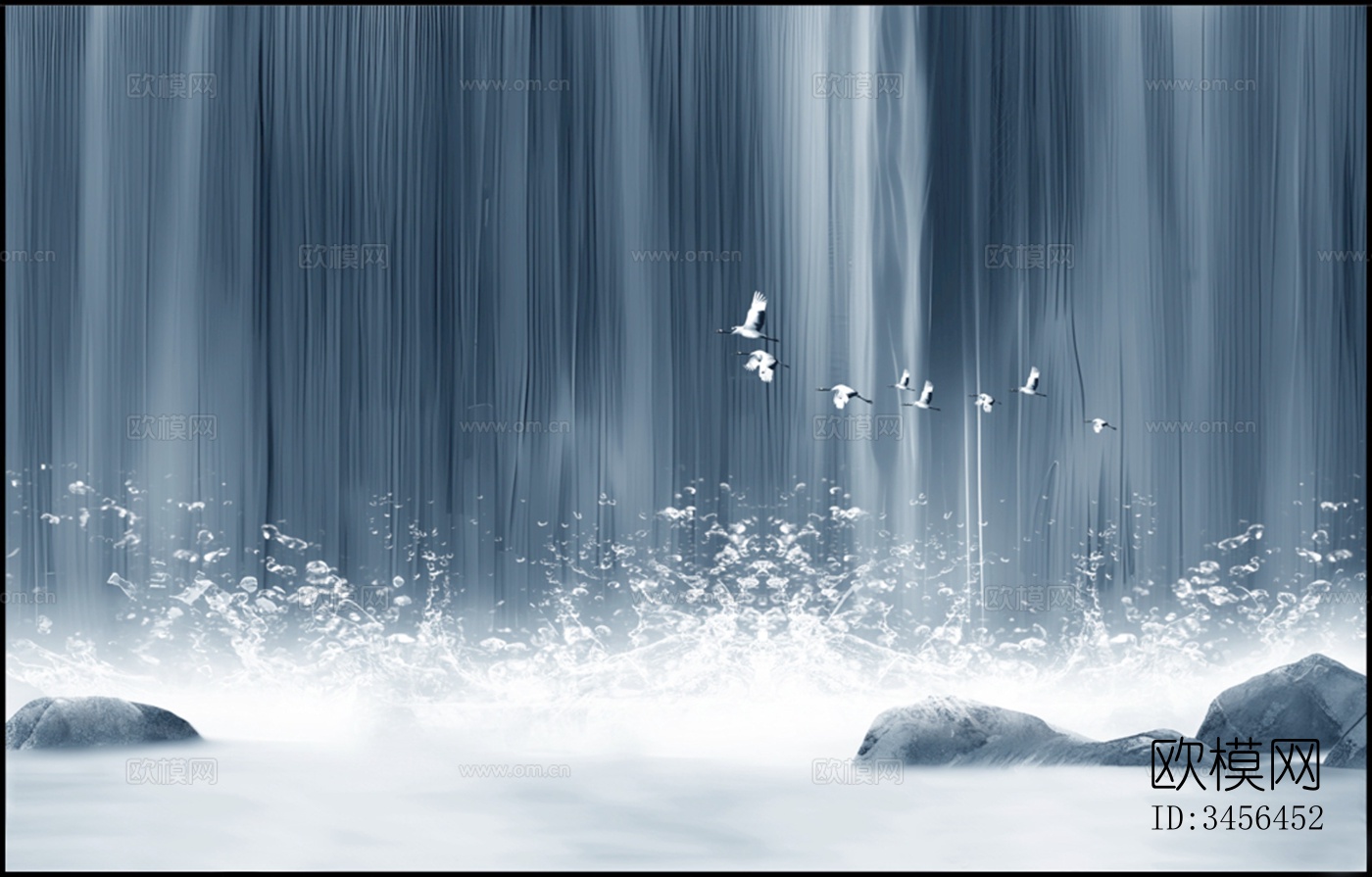 流水屏幕瀑布屏幕LED科技屏幕