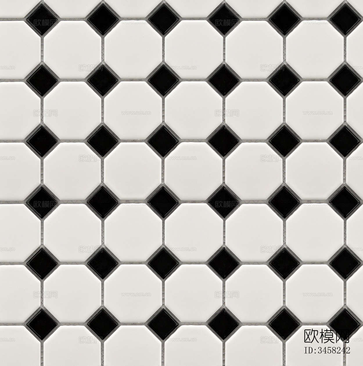 绿色复古港风马赛克下载