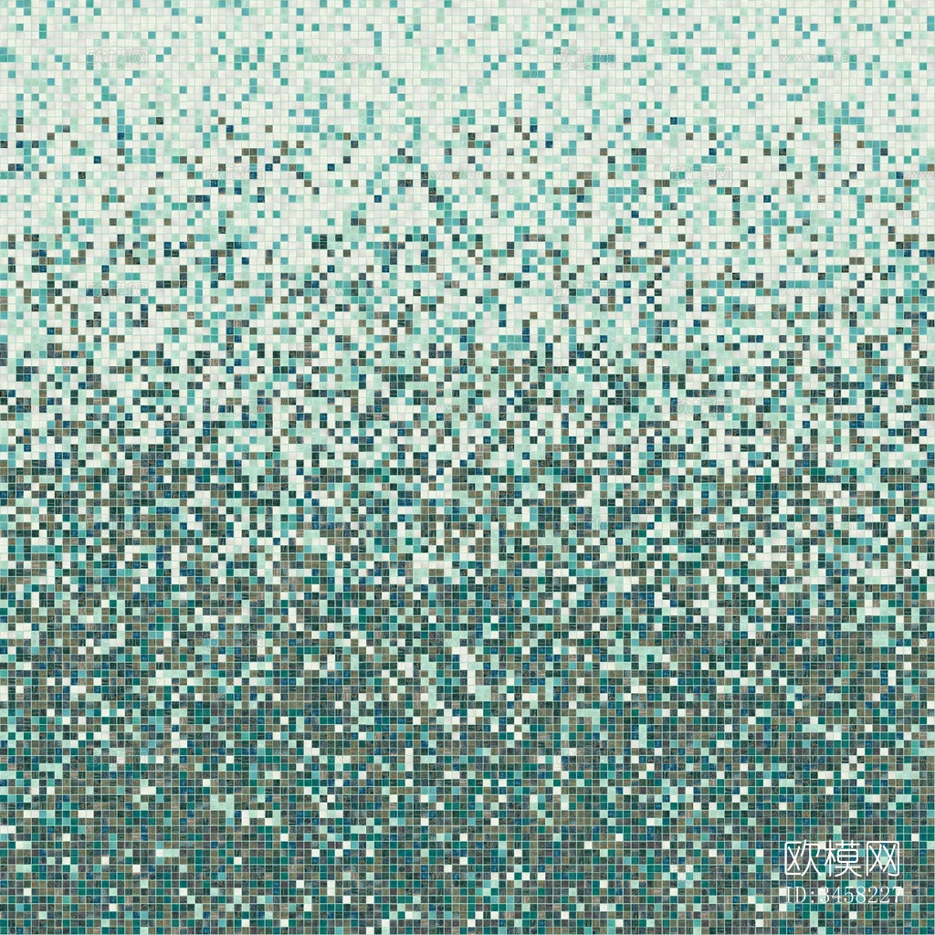 绿色复古港风马赛克下载