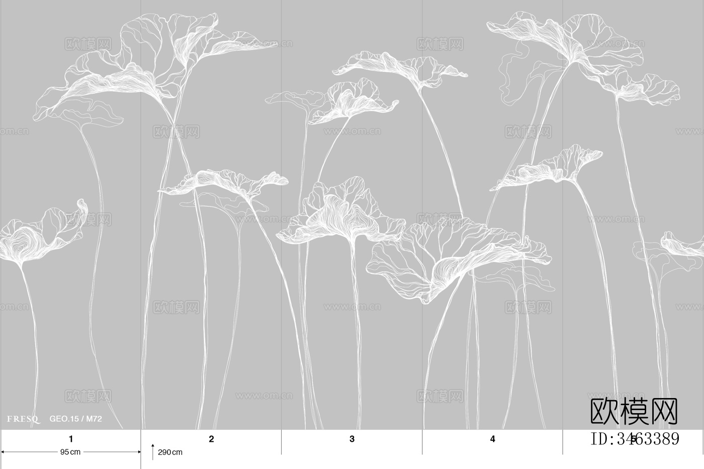 国外手绘植物壁纸壁画下载