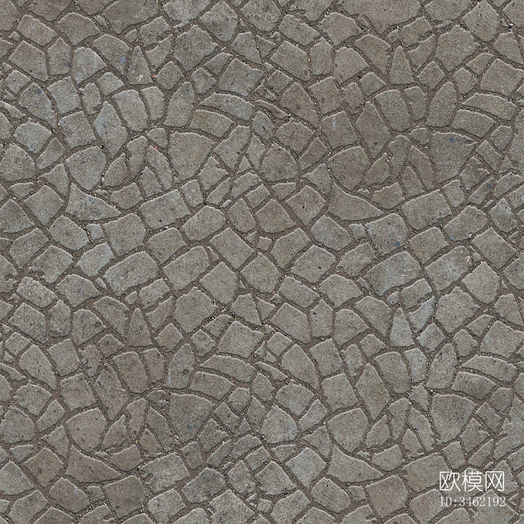 无缝不规则拼花石板地砖人行道路地面广场铺贴下载