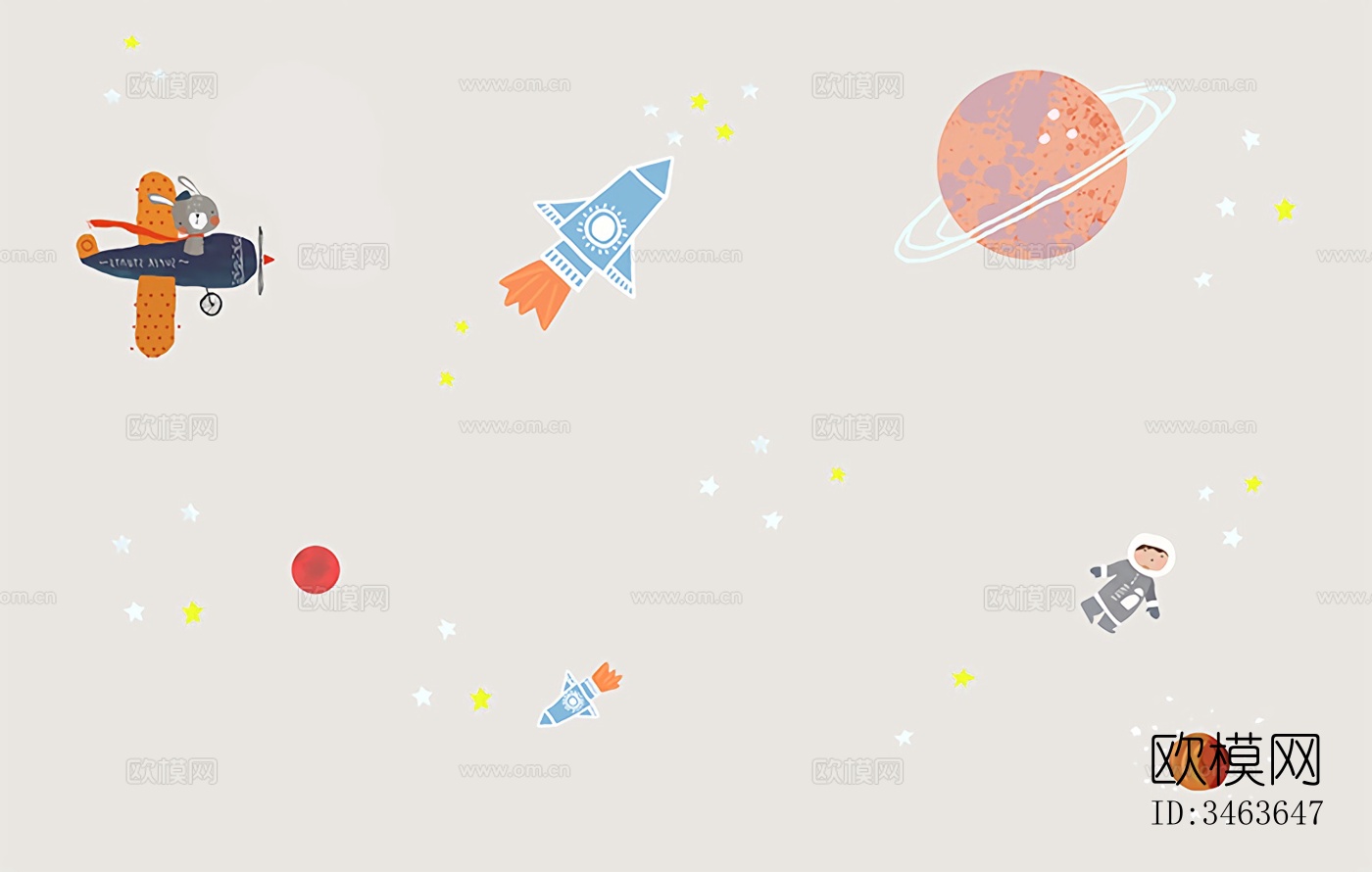 儿童房卡通壁纸壁画下载