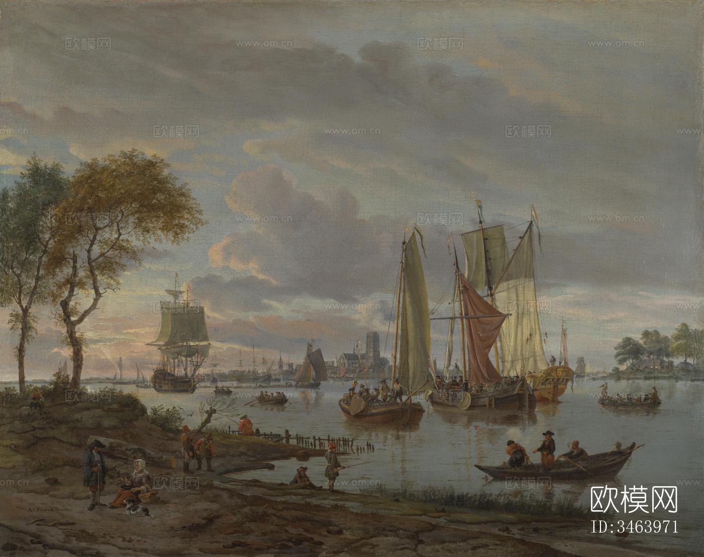 帆船 油画 世界著名画家作品下载