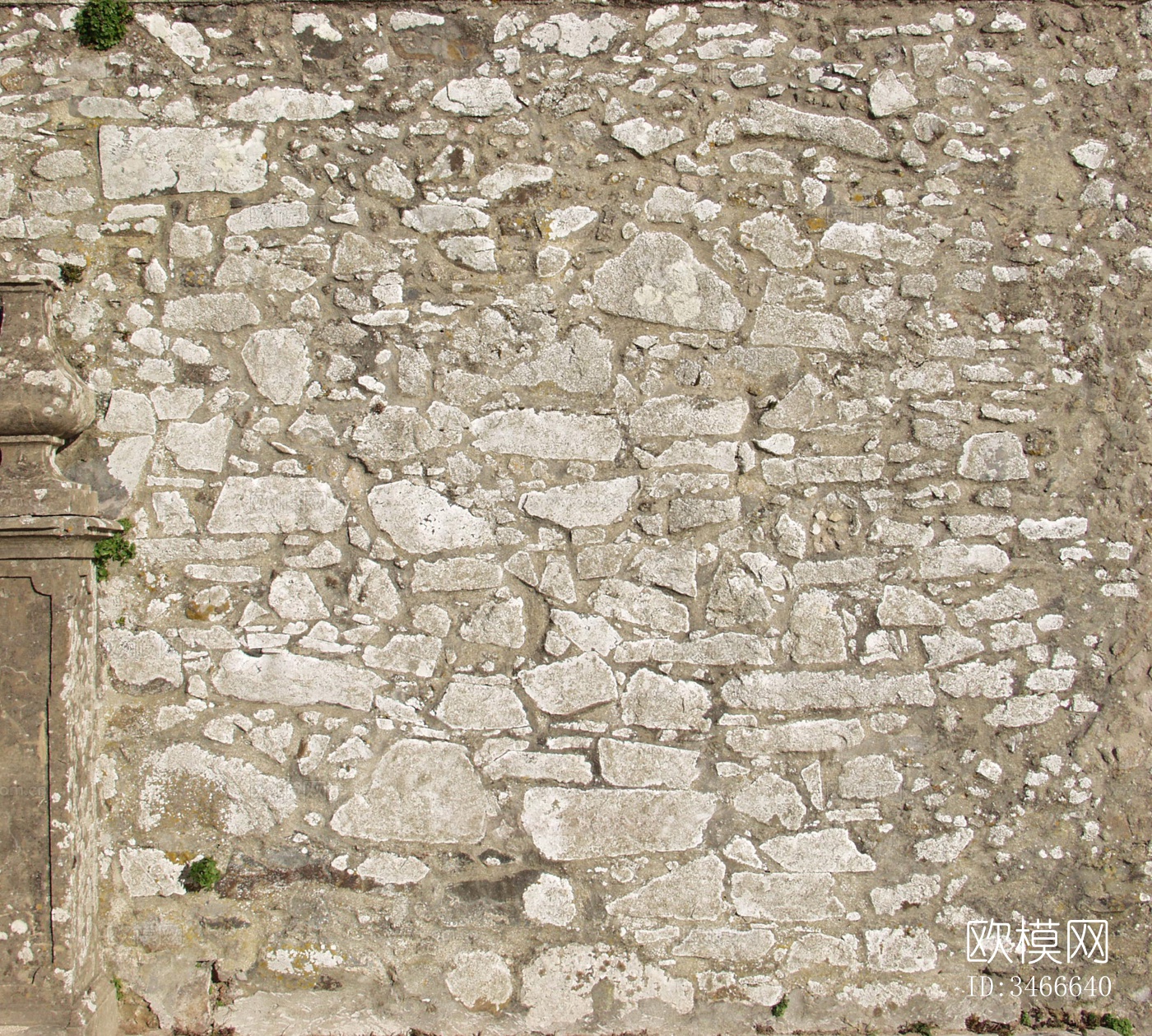 现代新中式其它外墙砖 灰色做旧石头墙面 墙砖 砖墙下载（渲染图1）