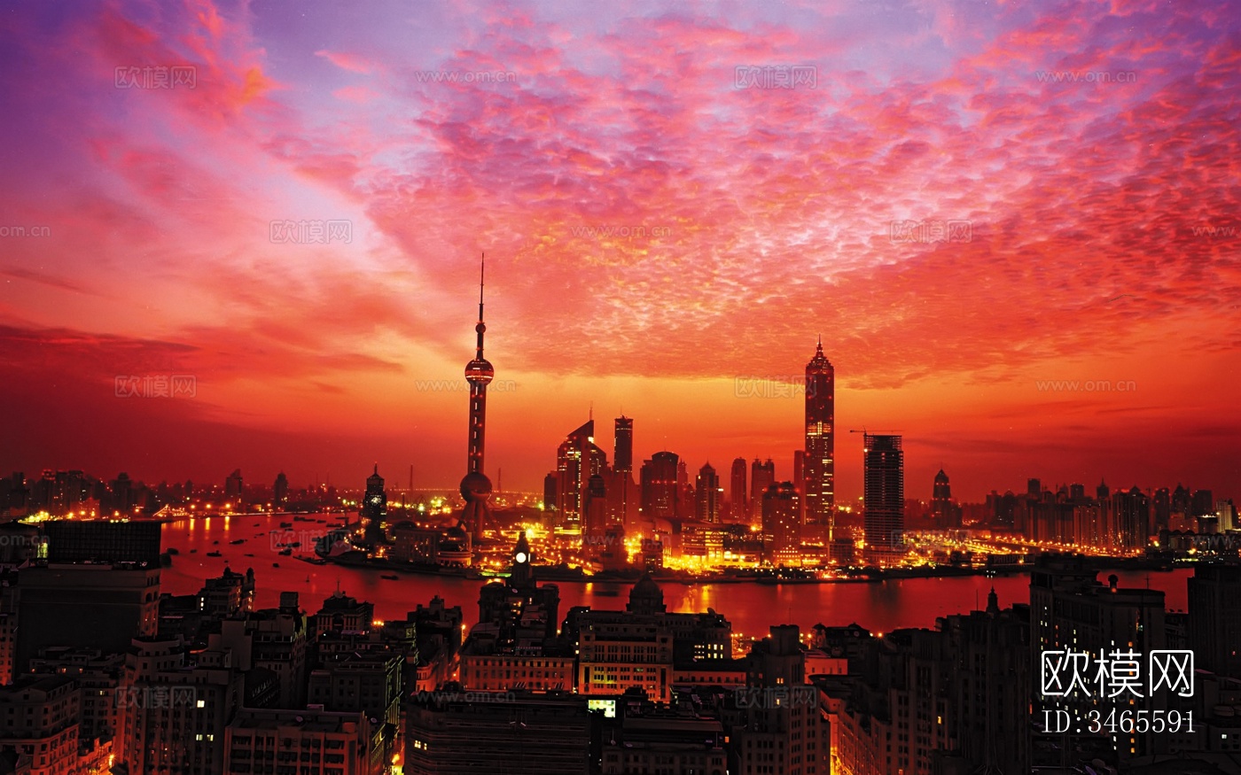 城市夕阳外景下载