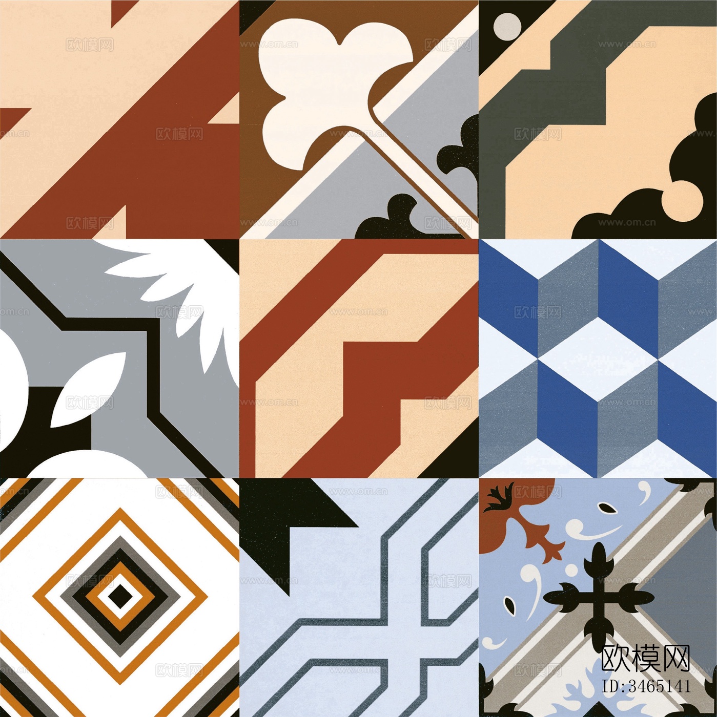 北欧小花砖下载