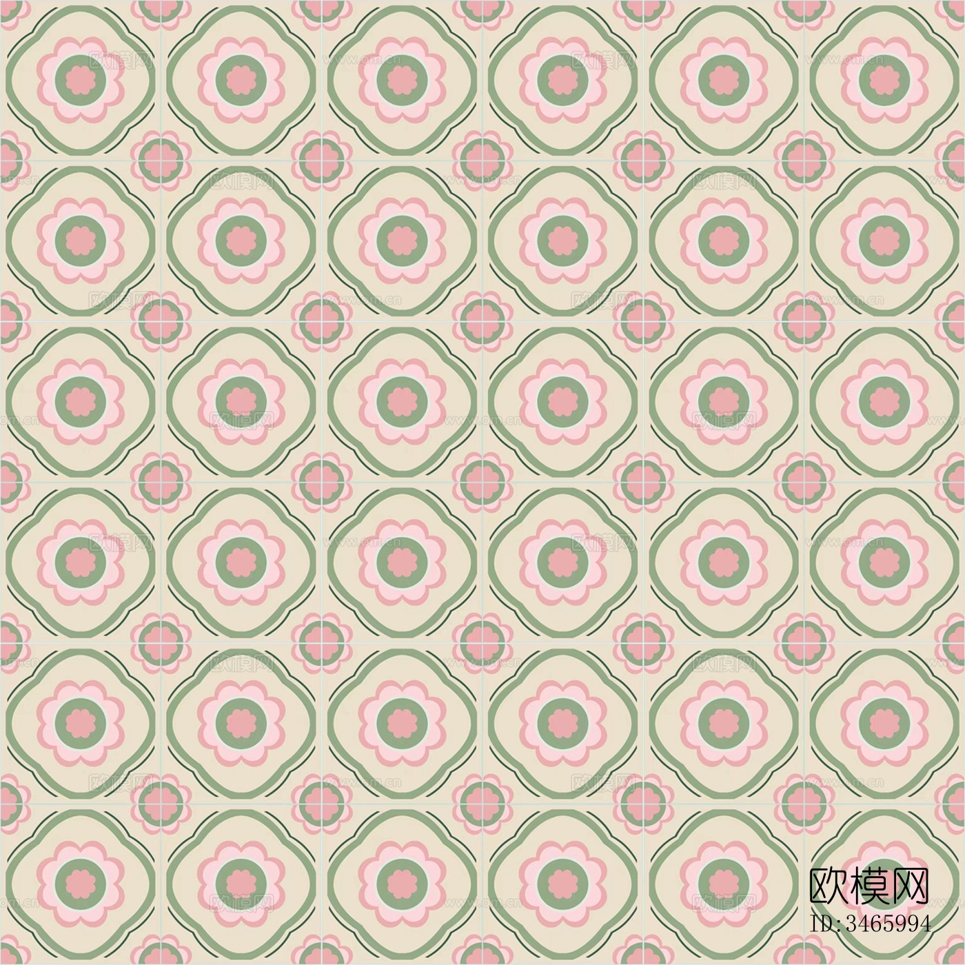 复古风石材拼花 拼花瓷砖 小花砖下载